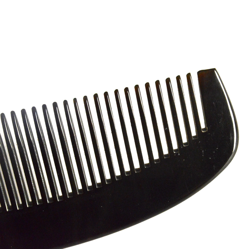 精品大号黑水牛角梳 按摩保健防脱牛角梳 圆齿光泽度好手感佳