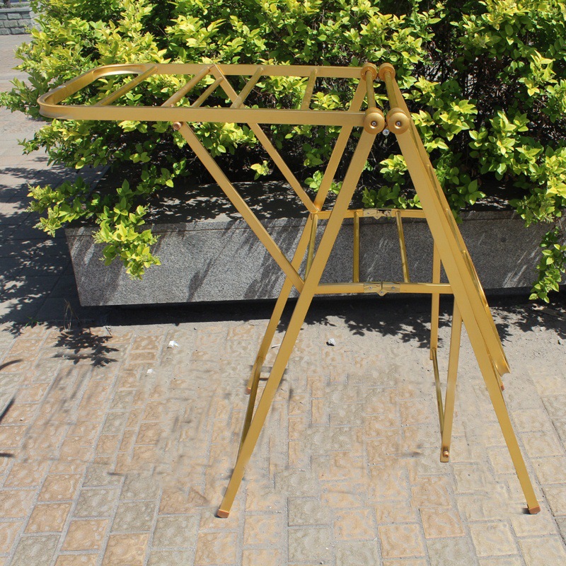 特价批发折叠落地晾衣架地摊架 伸缩不锈钢晾晒架衣架 衣架