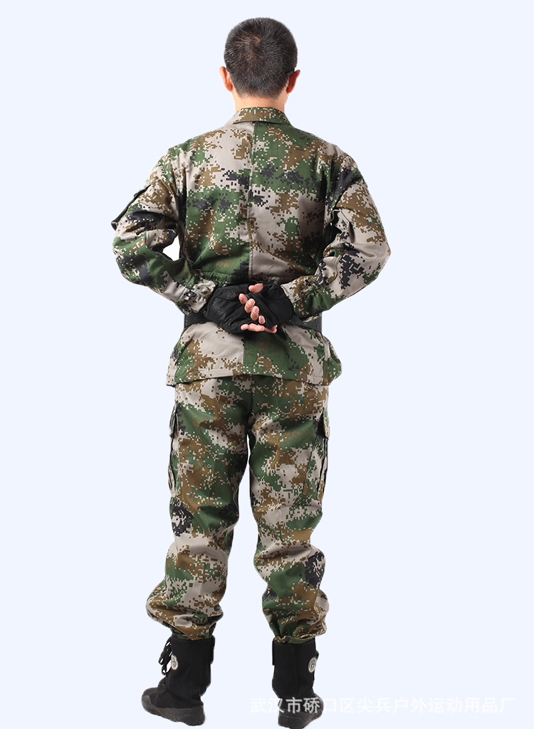 批发07陆夏迷彩服 林地春秋长袖款耐磨迷