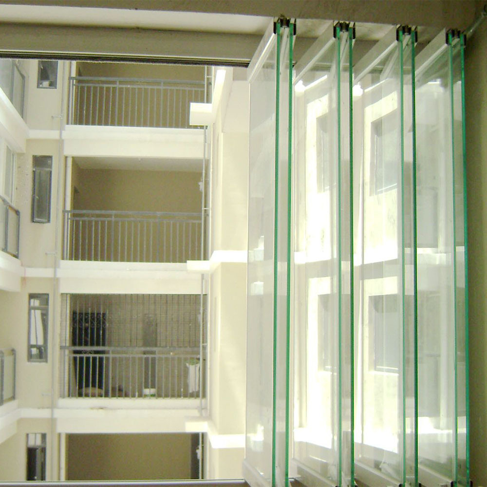 厂家直销铝合金折叠窗 无框玻璃折叠窗及配件窗纱 可手动电动定制