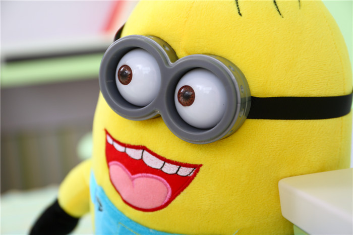 正版卑鄙的我2神偷奶爸3d立体眼睛 眼镜小黄人公仔毛绒玩具.