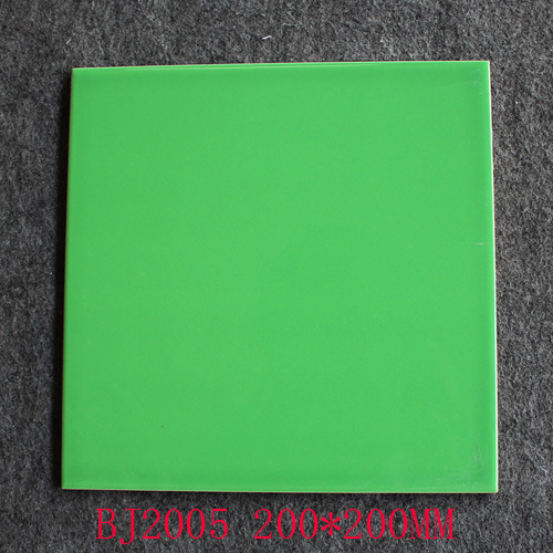 bj2005纯绿色小瓷砖瓷片 西餐厅用墙面瓷片