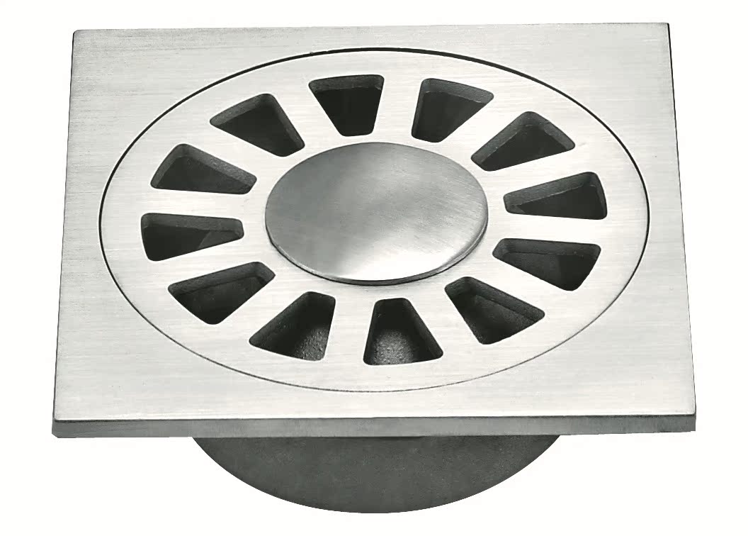 开平卫浴亚马逊直销厨房浴室不锈钢精铸地漏75管防臭洗衣机地漏