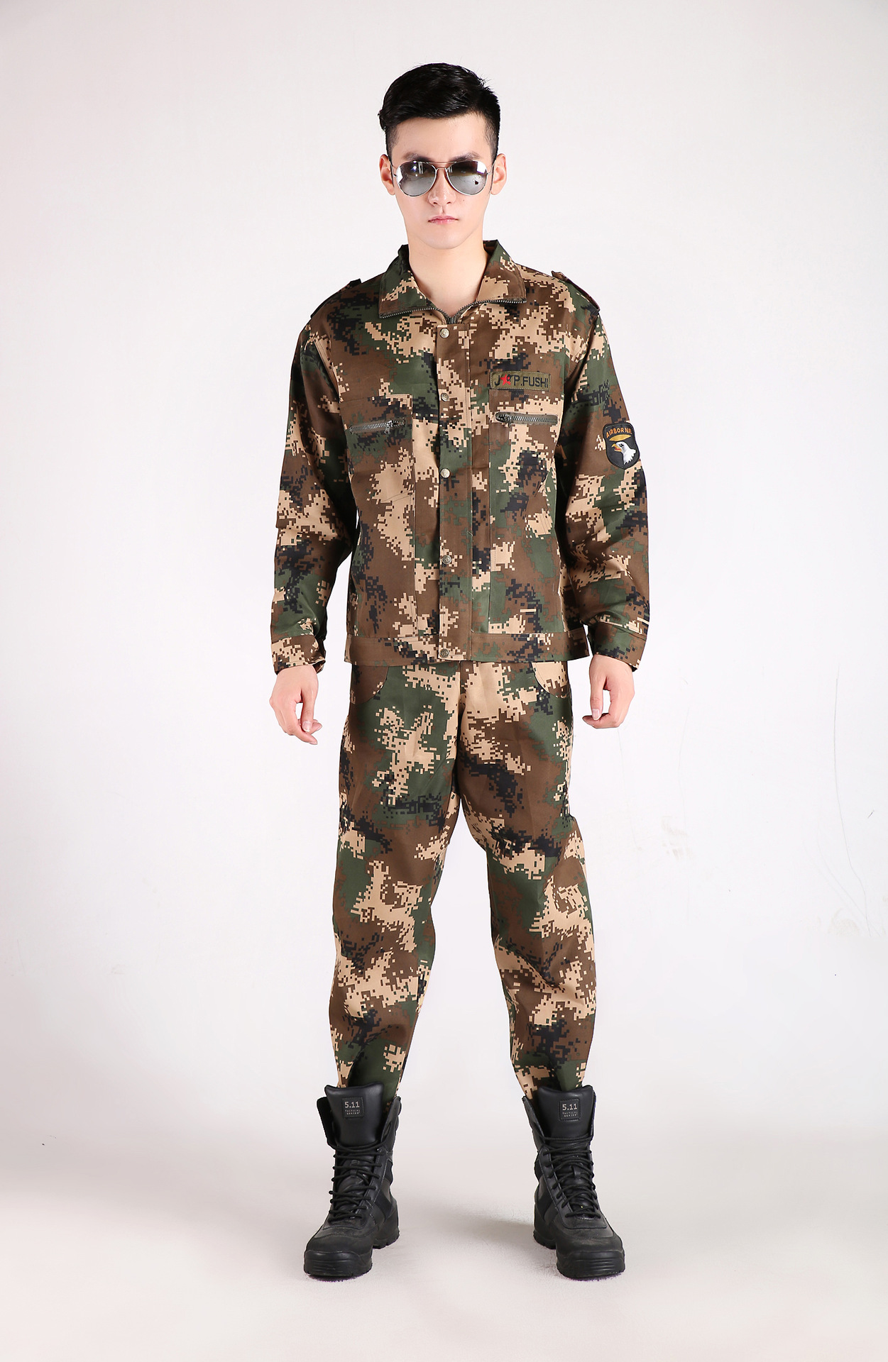 【厂家现货供应】09款迷彩服套装男 四季皆宜 耐磨透气军装