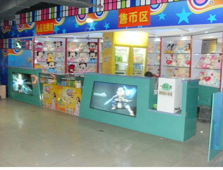汉昭木业家具 电玩城吧台 高质量防火板电玩城吧台