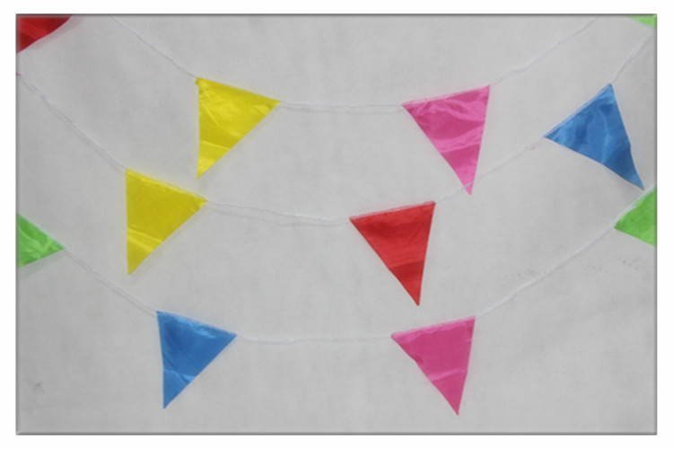 大号三角彩旗串旗 节日庆典警示旗 活动布置工地小彩旗 现货供应