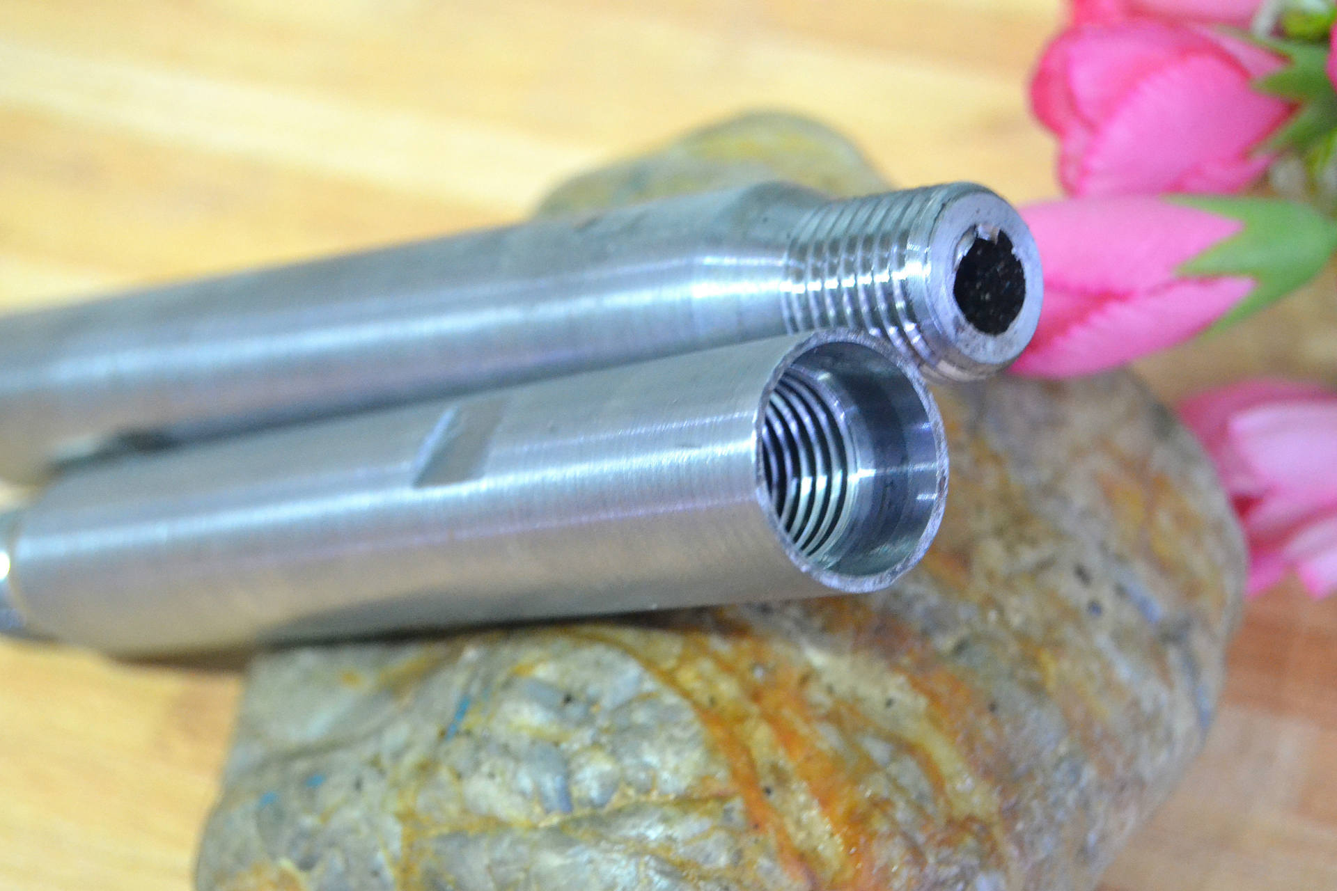 水钻头加长杆水钻接杆金刚石开孔机接杆开孔钻头接杆钻头延长45