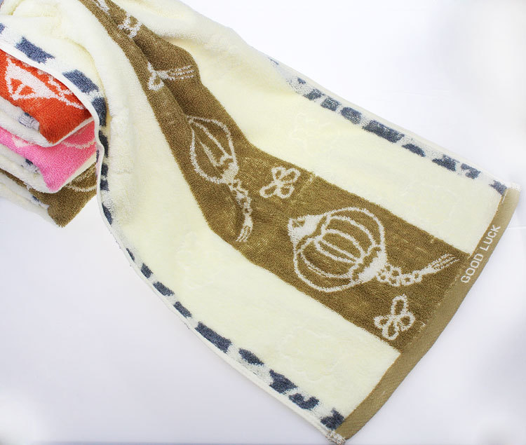 纯棉毛巾 加大加厚 中国结灯笼毛巾 32股提花毛巾 创意广告商超