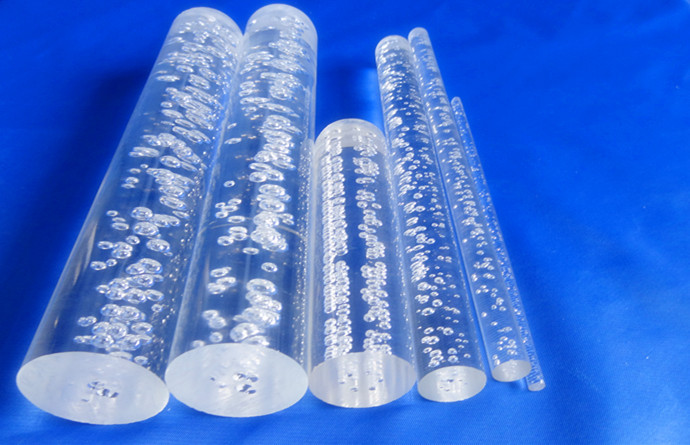 厂家供应亚克力气泡棒直径32mm 透