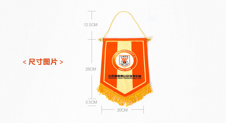 山东鲁能泰山足球俱乐部定制版双面交换旗-旗帜