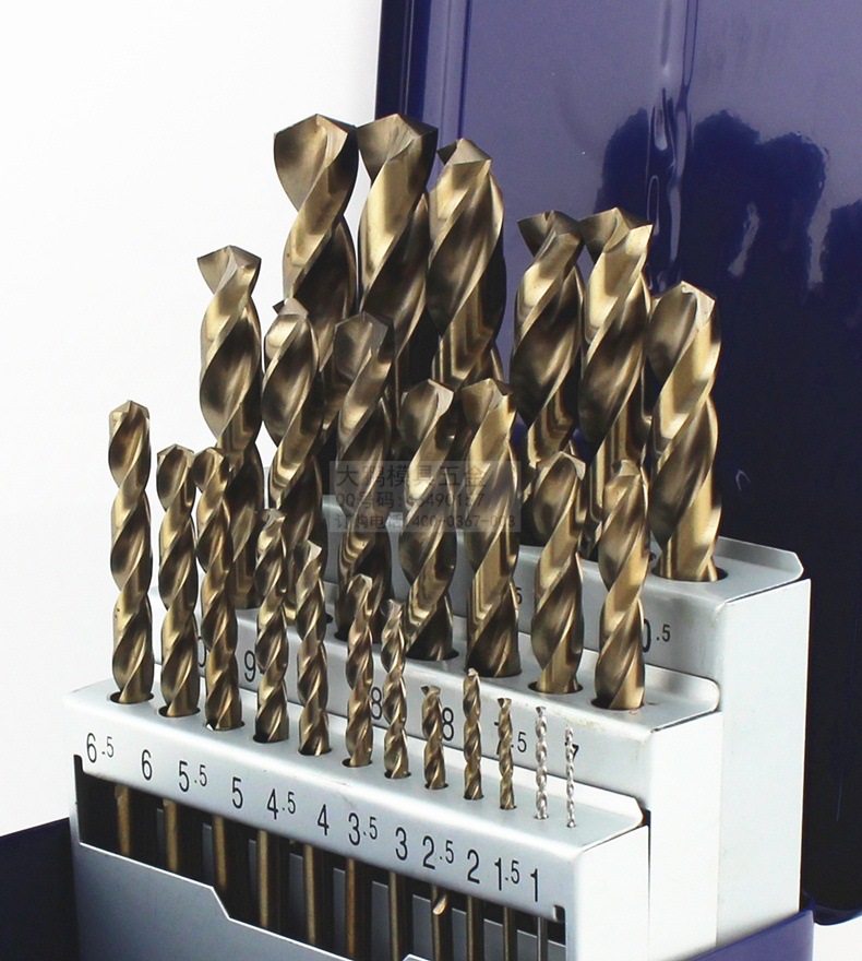 批发台湾vtool含钴不锈钢钻头 高钴钻咀 麻花金属钻嘴7.0-13