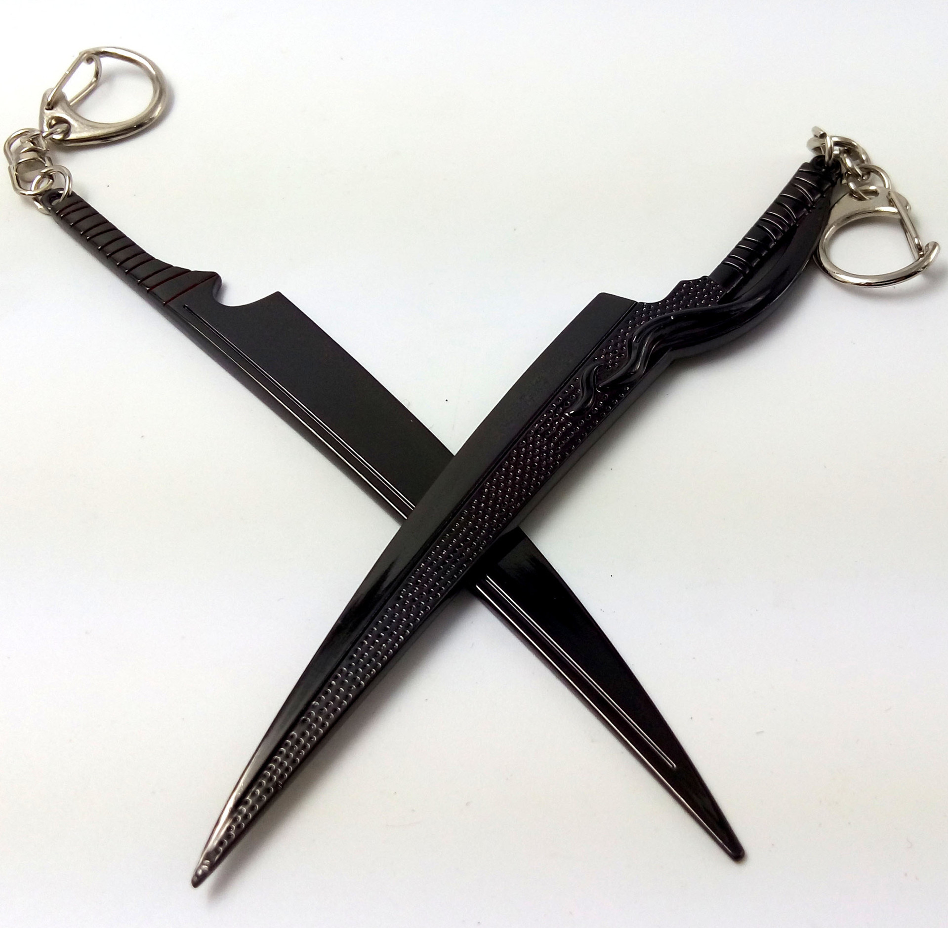 动漫周边 死神 黑骑一护 斩月 斩魄太刀剑武器模型挂件 未开刃