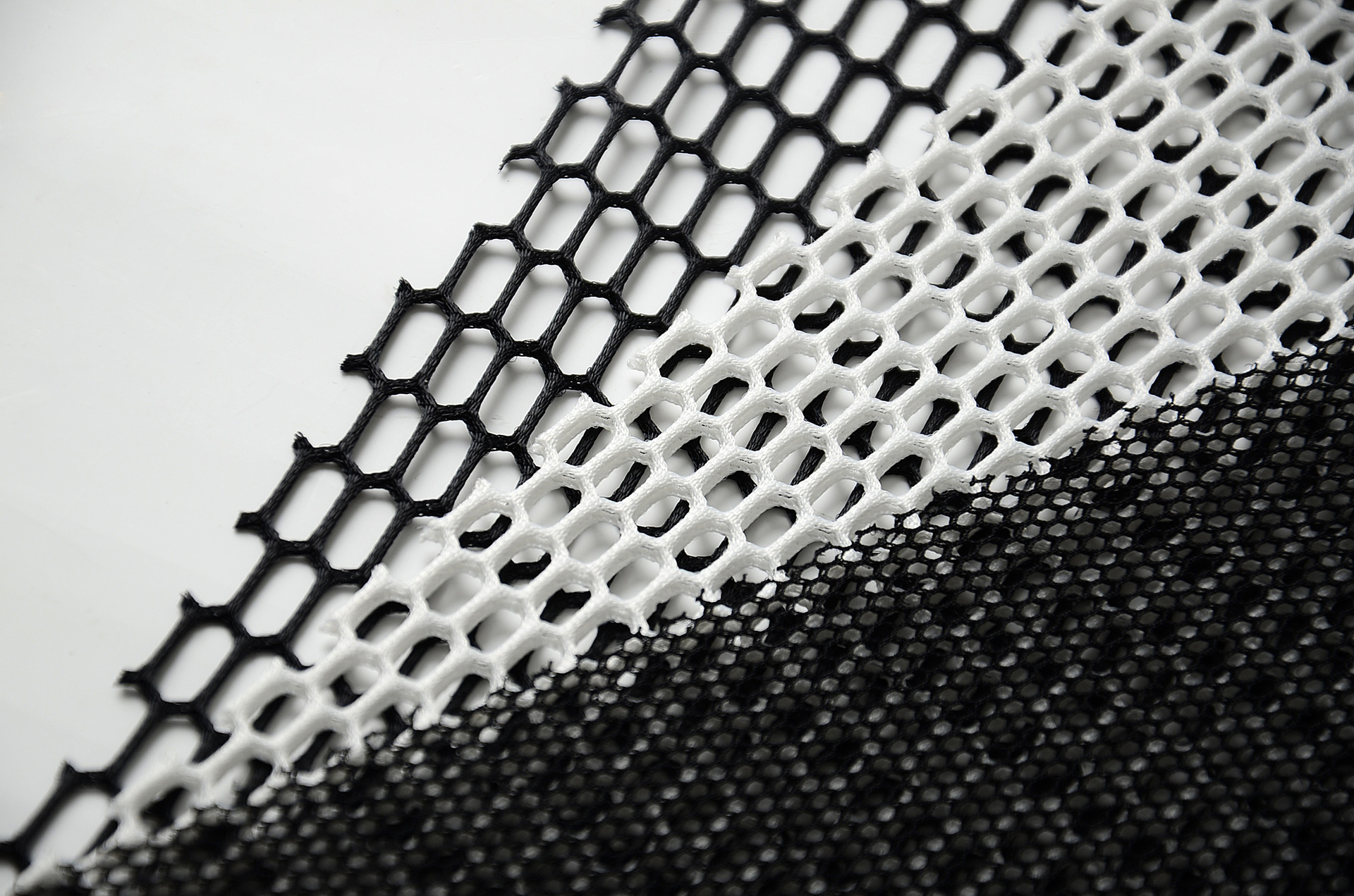 三层网布 3d六角双面镂空网孔布 服装三层网布 外贸定制供应商