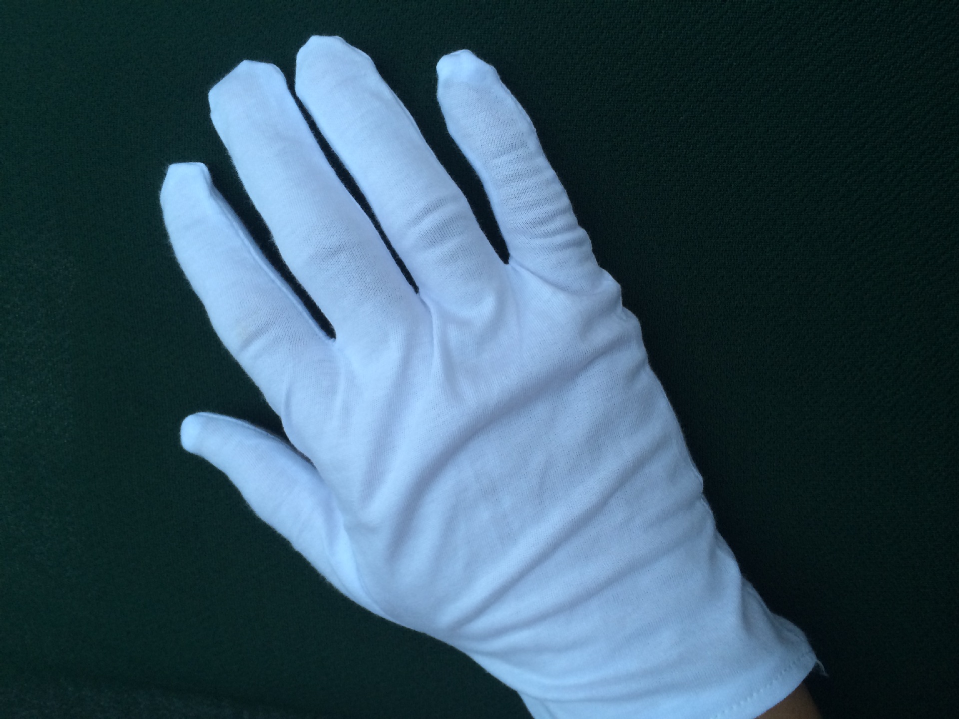 棉汗布手套手套批发定制 汗布礼仪白手套 纯棉作业手套 24g/双