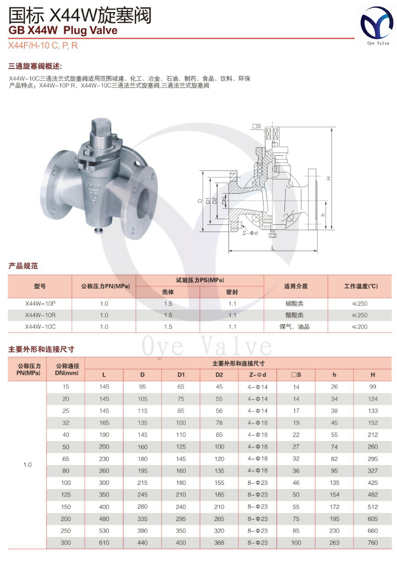 标准x44w三通旋塞阀x44fh10p不锈钢法兰式三通旋塞阀门化工