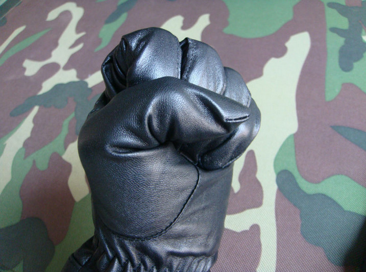 07皮手套黑色皮手套07常服内手套 男士真皮保暖手套