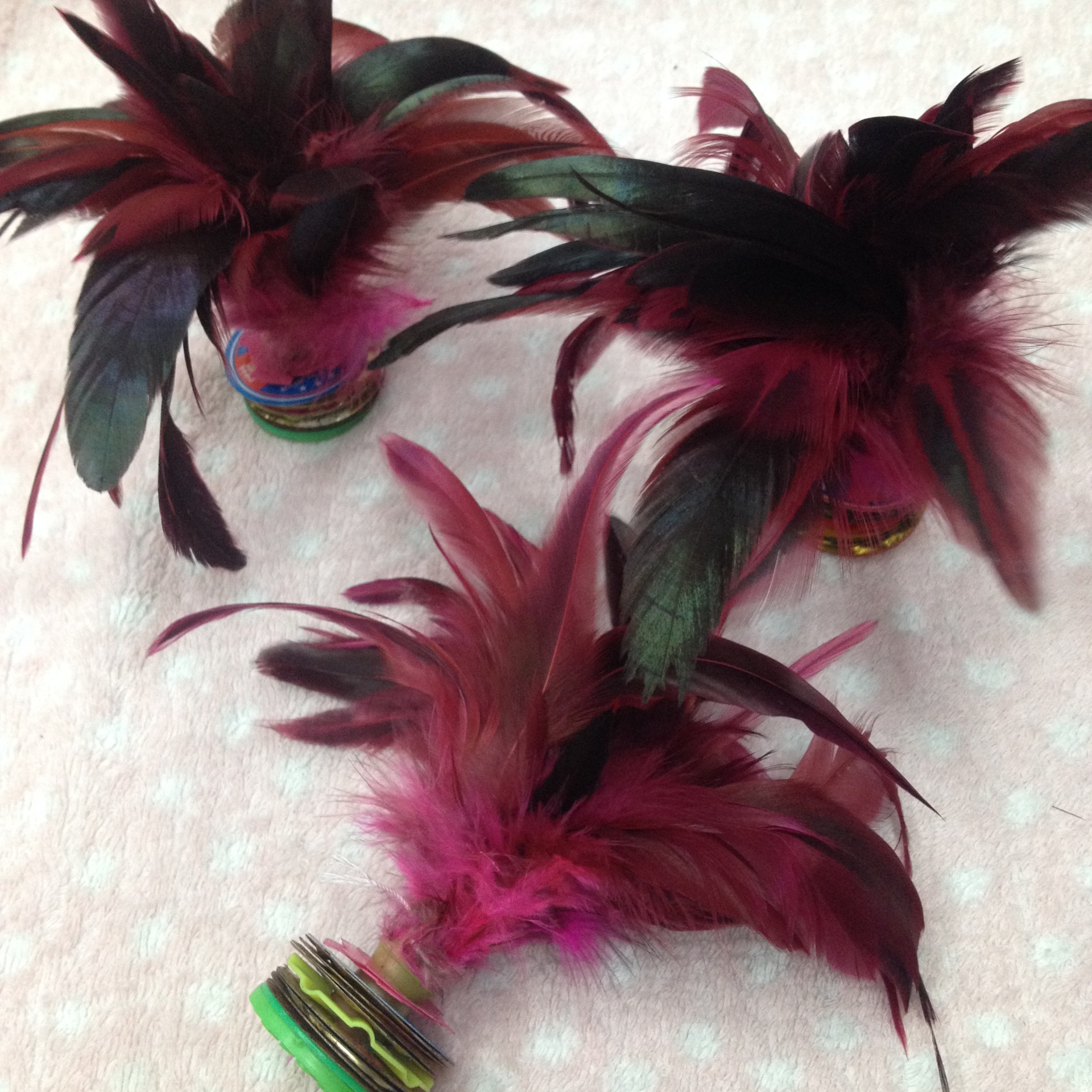 鸡毛毽球体育运动用品小区户外健身比赛专用毽球女生用鸡毛毽子