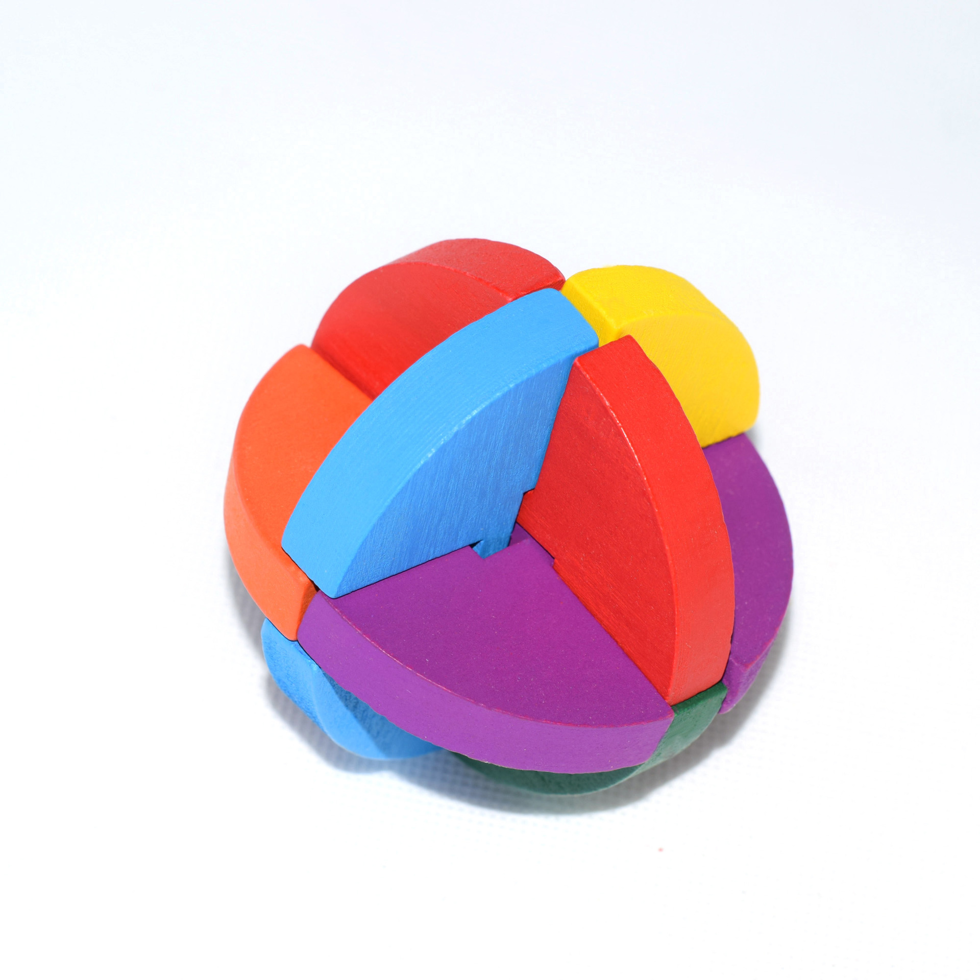 彩色鲁班球云和孔明锁鲁班锁批发解锁解环成人玩具支持混批