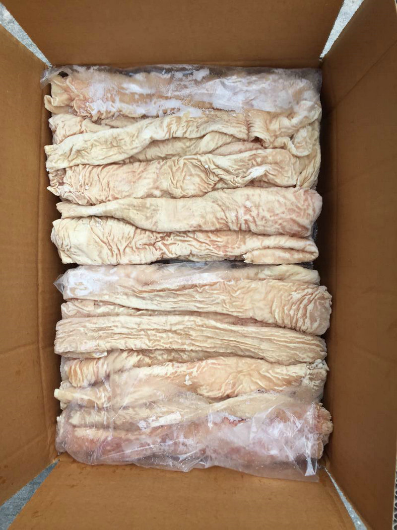 冷冻生猪肠精品冷冻大肠头猪肉副产品冷冻食品0