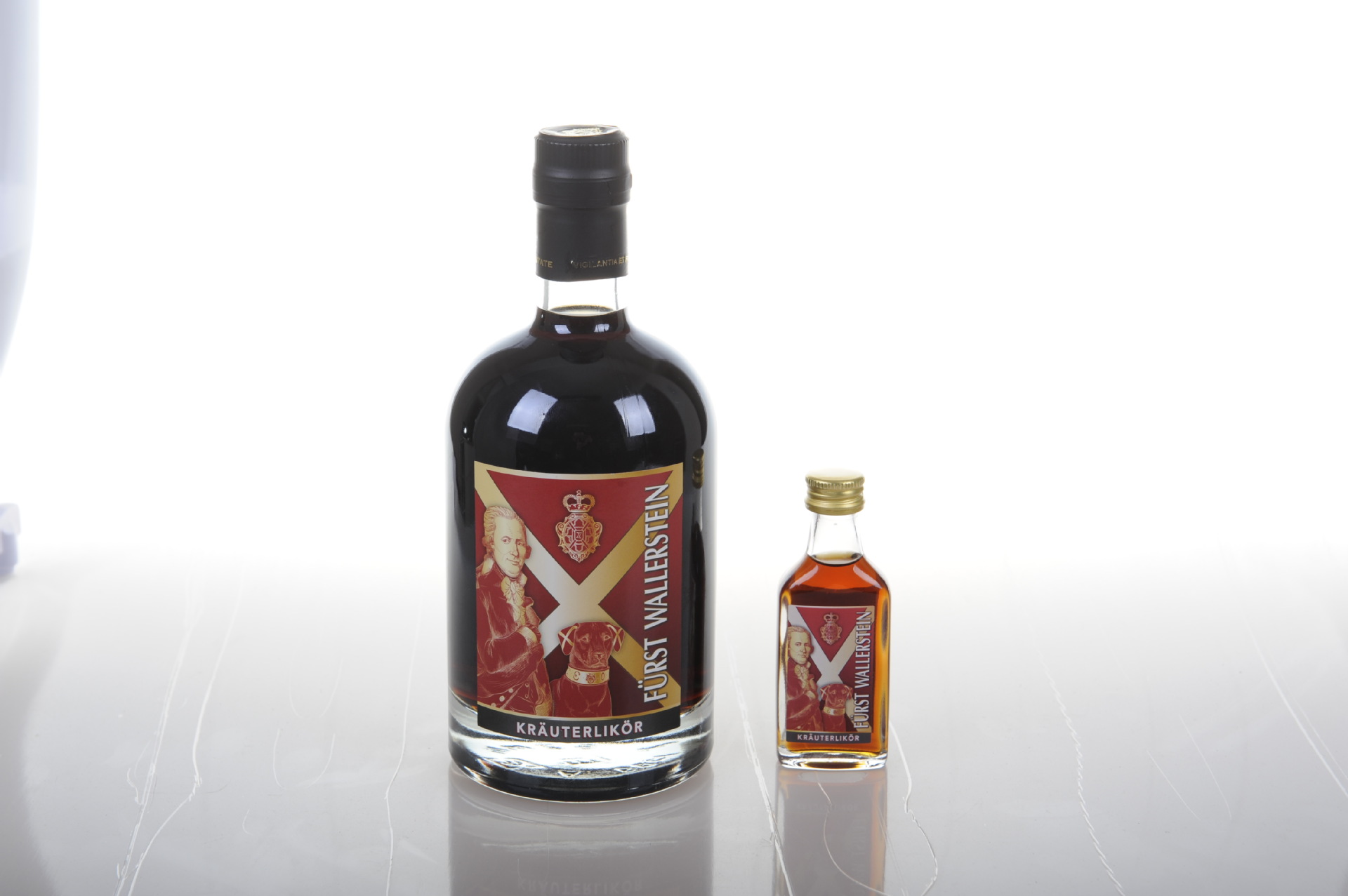 洋酒批发 德国原装进口侯爵猎苑草本利口酒20ml 礼品玻璃瓶包装