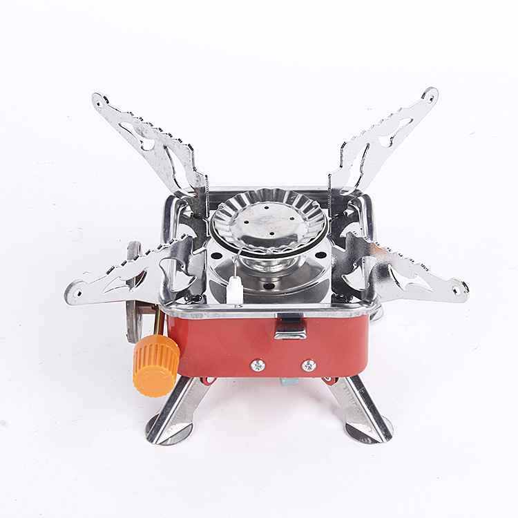 Small Square Stove Windproof Stove Camping Gas Furnace Stove Outdoor Stove Camping Pneumatic Wholesale