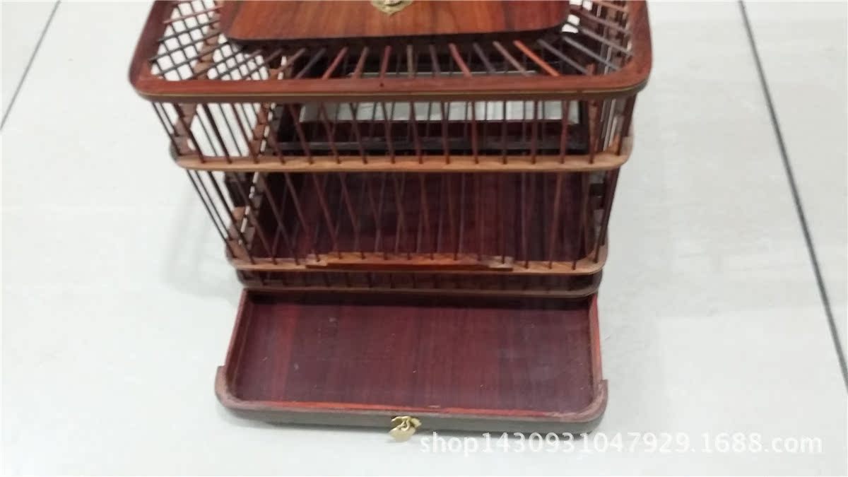 红木木条方笼 红酸枝圆笼 镶嵌鸟笼 厂家直销 欢迎定购 定做