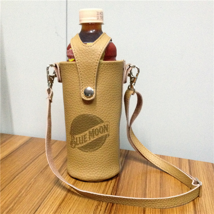 厂家销售真皮水壶袋野外水壶袋儿童运动水壶袋