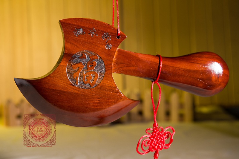 桃木轩5号镇宅辟邪保平安斧子婚庆搬家用品 中式摆饰工艺品批发