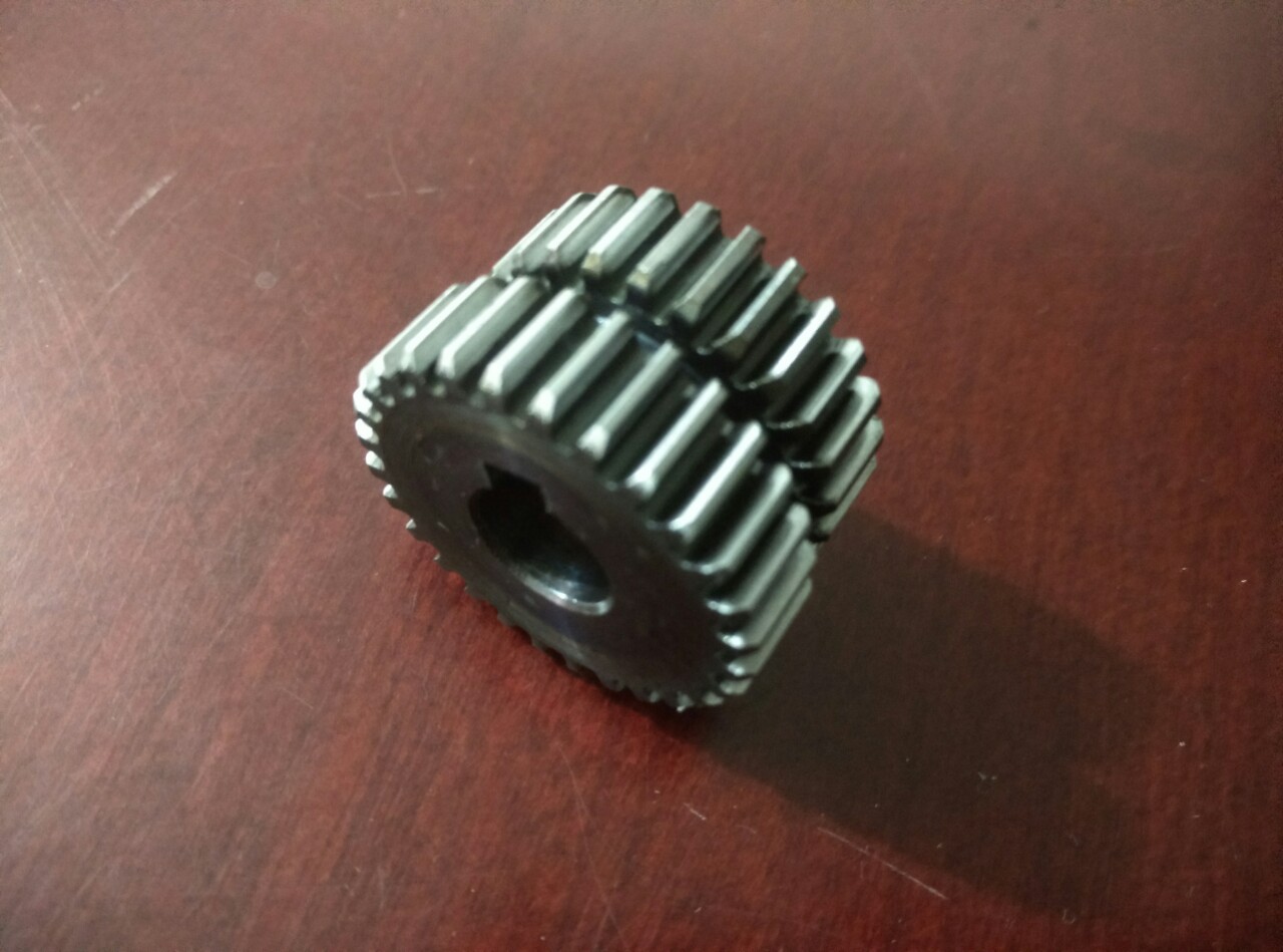 供应电动工具搅拌棒齿轮 双联齿轮 花键轴齿轮