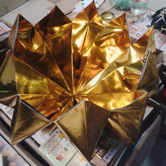 批发供应大号折纸聚宝盆殡葬祭奠用品泡泡纸手工折旺旺金聚宝盆