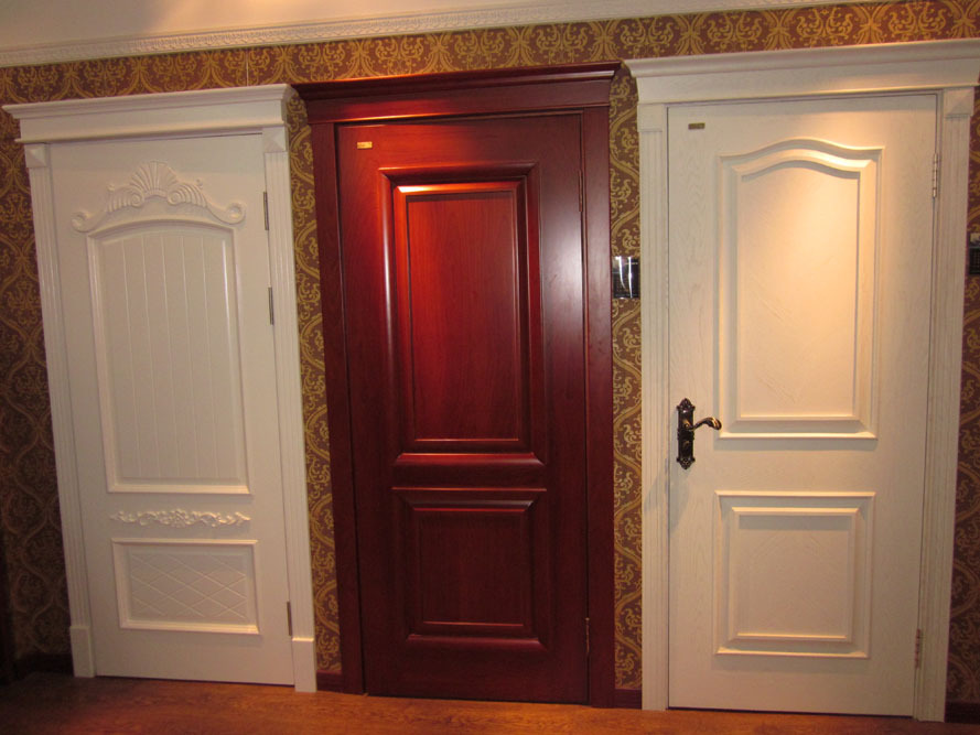 百世森发木门 套装门 实木复合 简约欧式室内门 隔音环保不变形