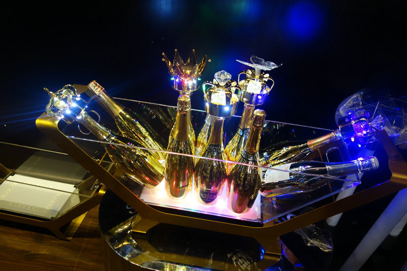 酒吧12支装发光香槟船洋酒桶冰船亚克力冰桶 七彩发光香槟桶