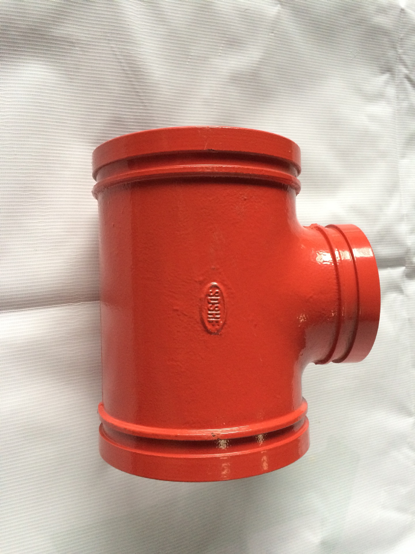 沟槽管件 卡箍异径三通 消防管道连接 厂家直销