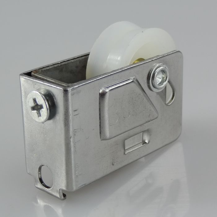 80型铝合金门窗滑轮推拉窗移窗宽轨单轮铜芯滑轮门窗配件