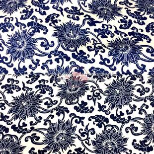 衣服布料青花瓷