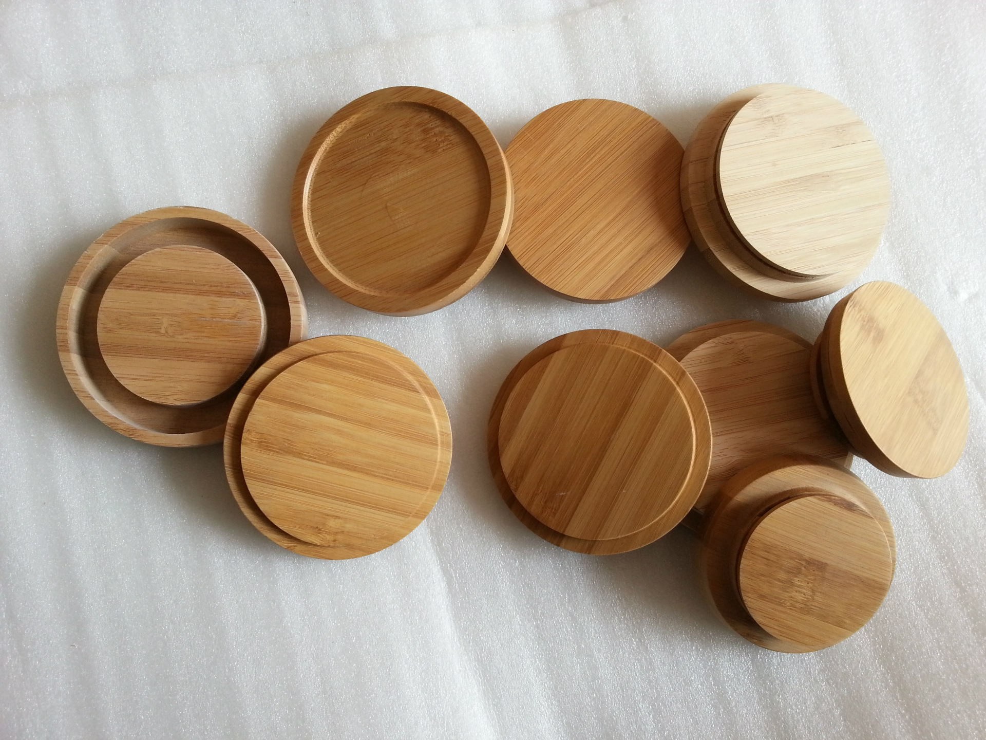 3成交100个竹木盖子复古相思木盖子玻璃瓶马克杯密封盖木质香水蜡烛盖