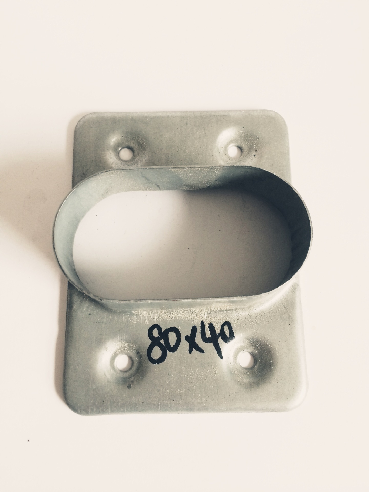 连接件系列 40*80椭圆 道路/围墙护栏/连接器/座件