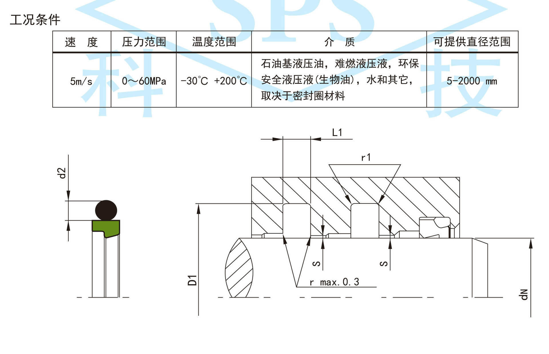 生产供应 重载轴用斯特封 橡胶密封件 标准密封件