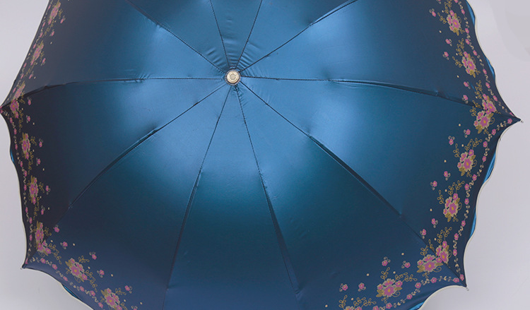 浪漫花语10k荷叶包边太阳伞 创意晴雨伞 厂家直销