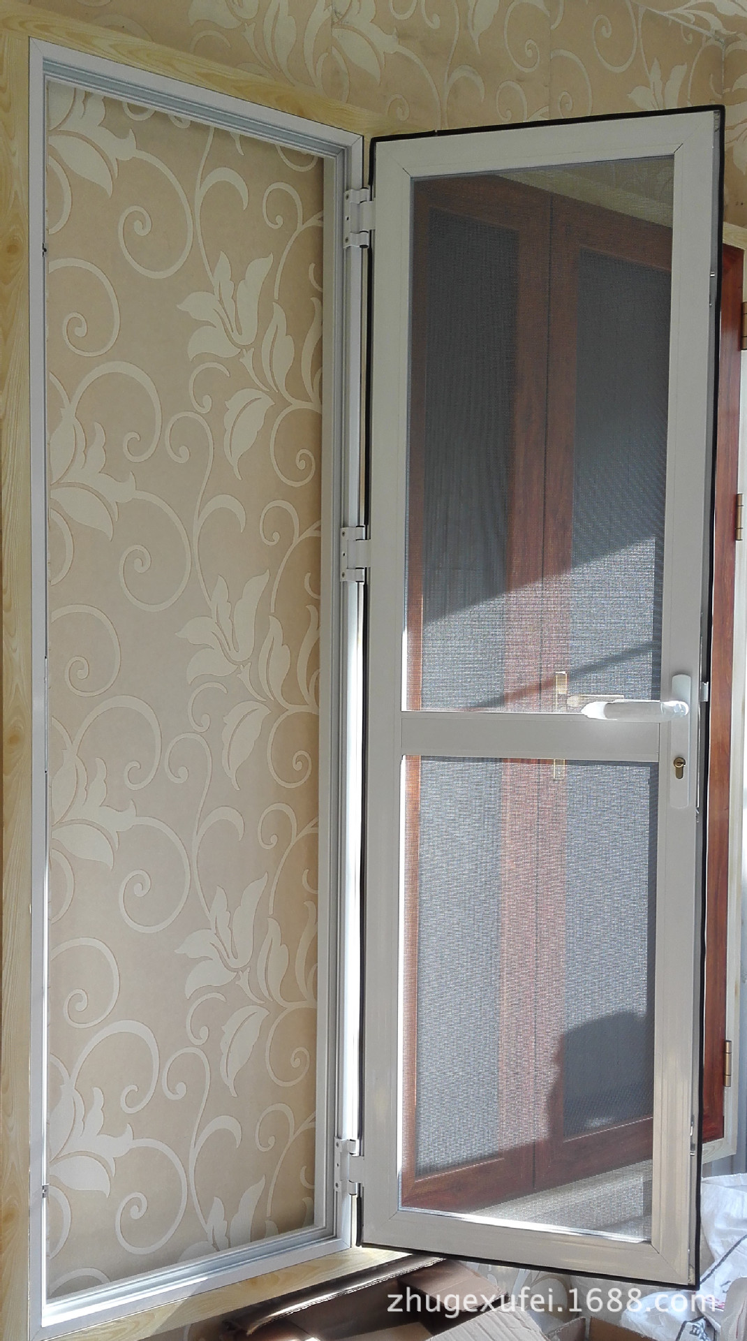 厂家直销大量批发金钢网平开纱门 金刚网纱