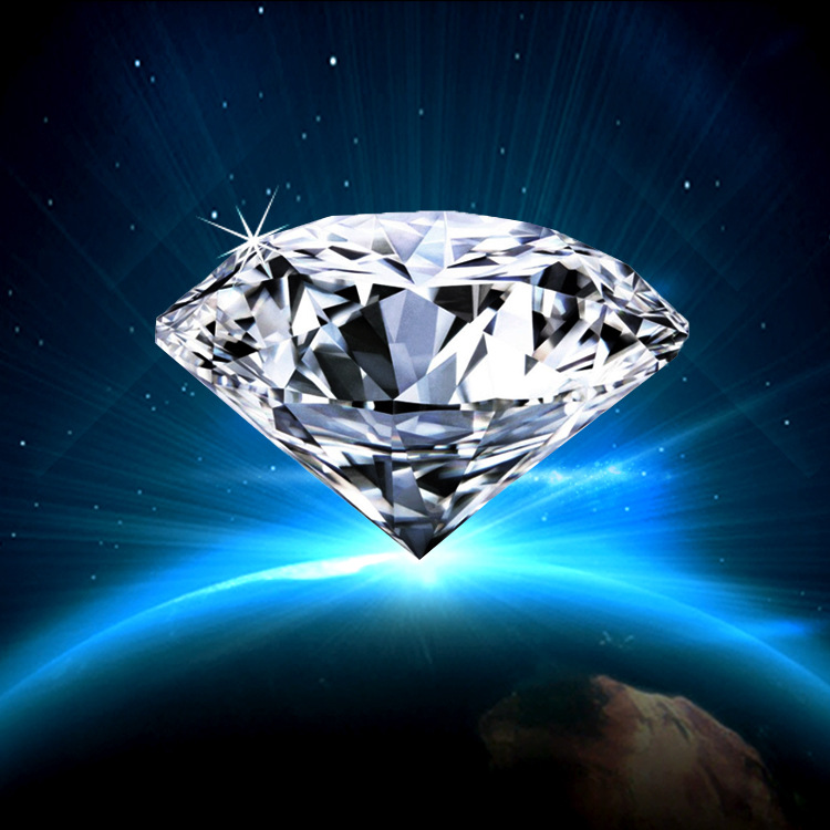 5mm进口莫桑裸石 纯银镀铂金戒指 18k心形莫桑钻戒厂家批发