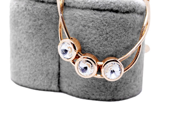 丽晶饰品 合金镀金饰品 时尚淑女款镶钻可动可调脚链 120119