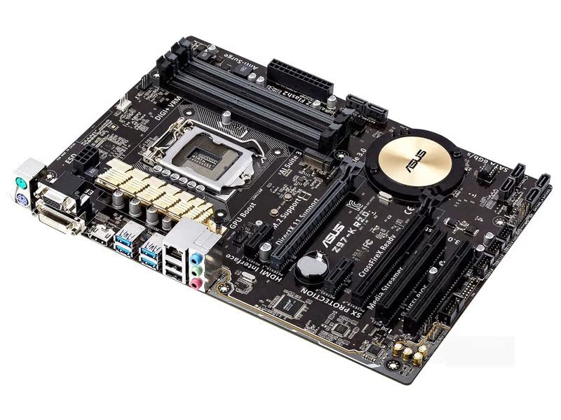 asus/华硕 z97-k z97电脑游戏主板 1150针 配i5-4590全新行货