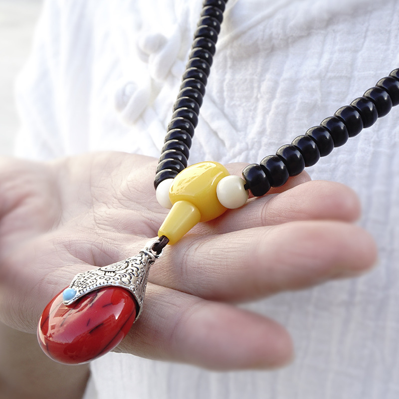 精品范冰冰款天然椰壳佛珠手链 手串饰品批发 椰壳配饰原厂直销