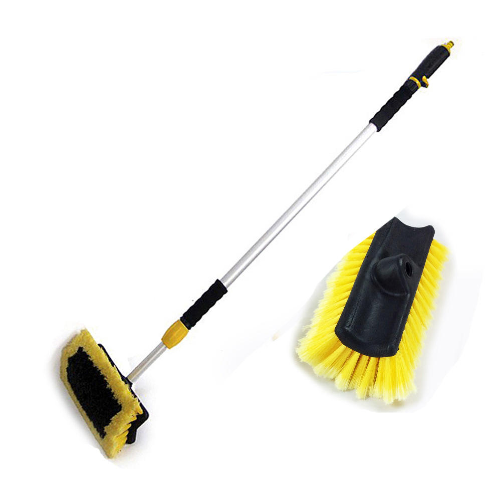 5米 汽车洗车刷子长柄通水刷车拖把软毛伸缩杆家用工具水