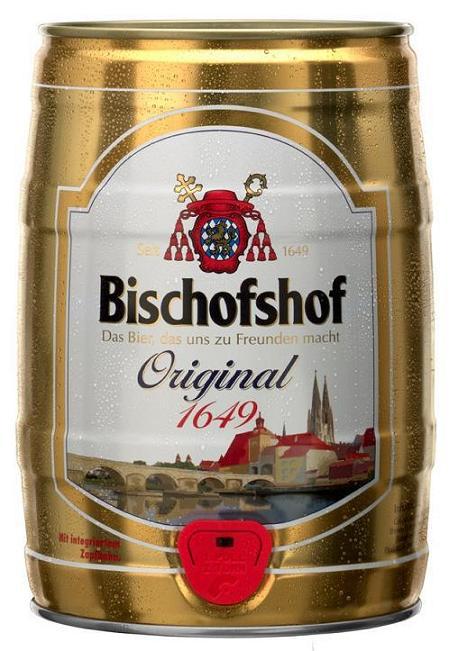 德国原装原瓶进口-bischofshofdunkel大主教1649原浆啤酒白啤5l