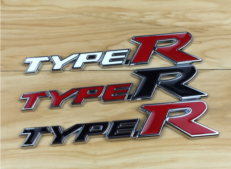 typer金属车贴 3d立体金属车贴 汽车改装车贴标 type-r运动车贴