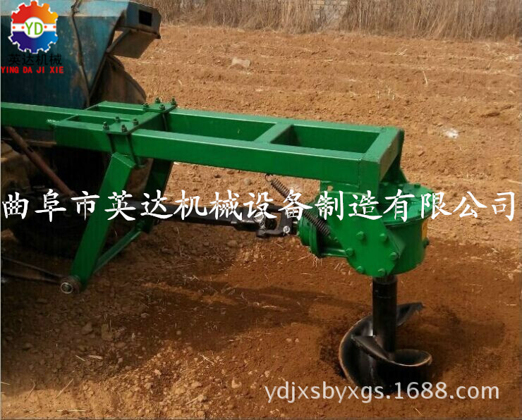 英达【批发各种型号汽油挖坑机】汽油打孔机单双人控制 工厂直销