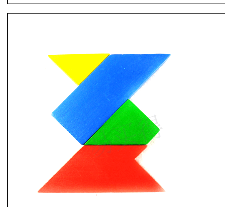 【益智玩具 t字之谜】四巧板100种拼法 古典智力创意休闲木质玩具