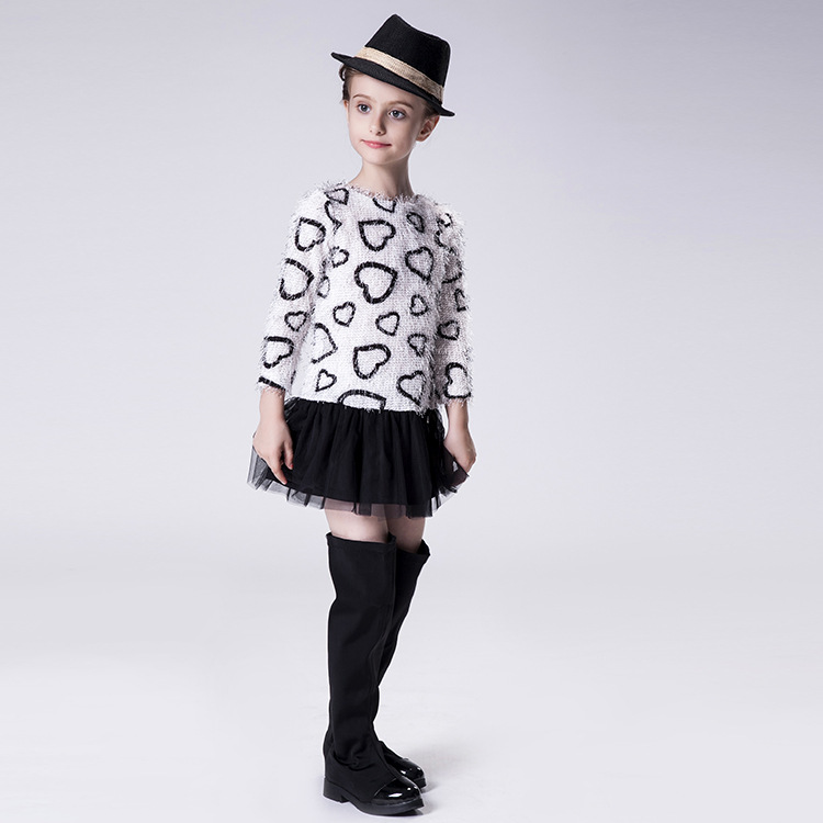 candydoll2016秋季童装女童上衣针织衫欧美长袖儿童针织衫